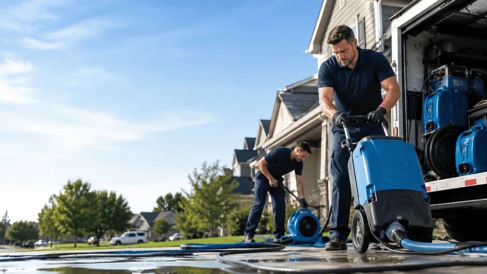 Dehumidification being performed in Gwynneville, IN